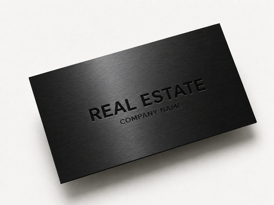 TapKar Bro Black Real Estate NFC Business Card