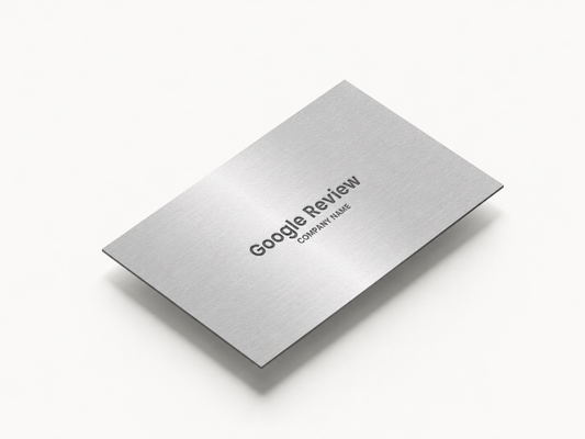 TapKar Bro Silver Google Review NFC Card