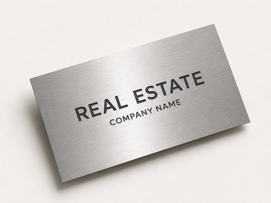TapKar Bro Silver Real Estate NFC Business Card
