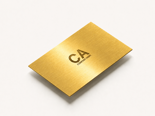 TapKar Bro Elite Metal NFC Business Card – Gold Brushed Finish