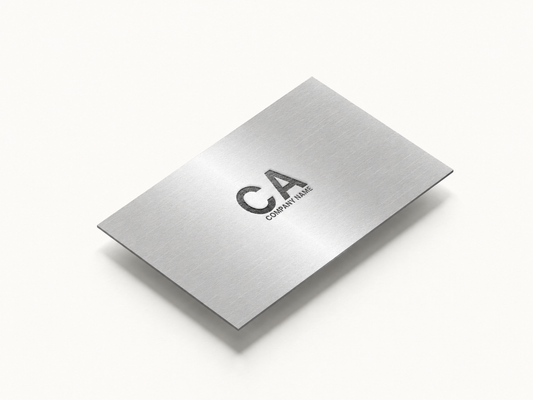 TapKar Bro Silver NFC Business Card