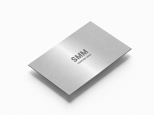TapKar Bro Silver Social Media NFC Business Card
